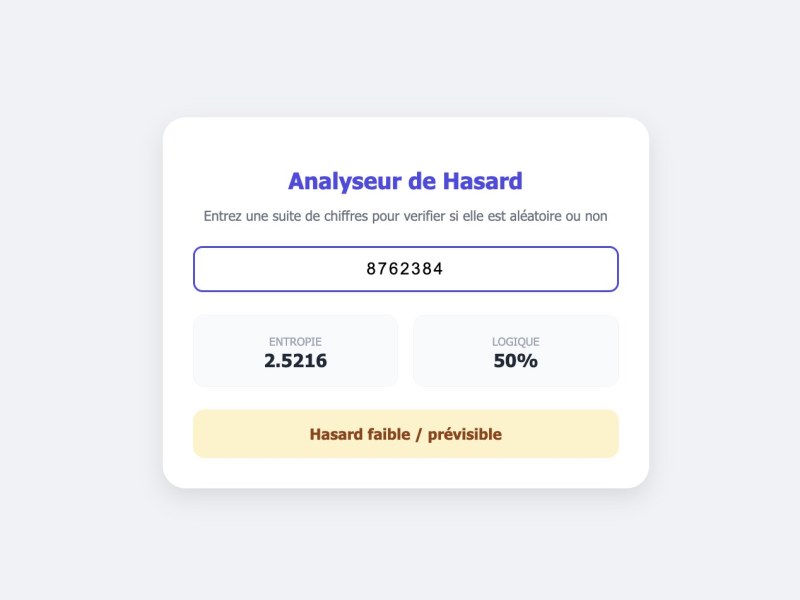 Aperçu du projet Analyse des chiffres aléatoires